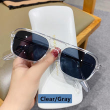 Load image into Gallery viewer, Classic Fashionable Retro Shape Double Bridges Style Women Sunglasses Polarized Square  Sunglasses for Women Men Classic Pink Gradient Eyewear Trending Sunglasses
