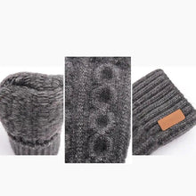 Load image into Gallery viewer, Classic Knitted Fingerless Winter  Unisex Outdoor Gloves For Men Women Retro Soft Unisex Stretch Elastic Warm Half Finger Cycling Gloves
