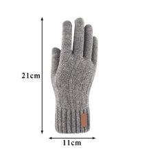 Load image into Gallery viewer, Classic Knitted Fingerless Winter  Unisex Outdoor Gloves For Men Women Retro Soft Unisex Stretch Elastic Warm Half Finger Cycling Gloves
