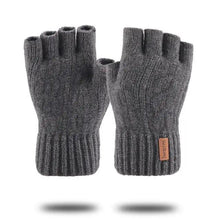 Load image into Gallery viewer, Classic Knitted Fingerless Winter  Unisex Outdoor Gloves For Men Women Retro Soft Unisex Stretch Elastic Warm Half Finger Cycling Gloves

