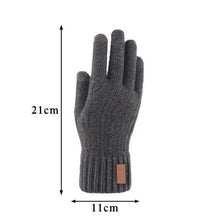 Load image into Gallery viewer, Classic Knitted Fingerless Winter  Unisex Outdoor Gloves For Men Women Retro Soft Unisex Stretch Elastic Warm Half Finger Cycling Gloves
