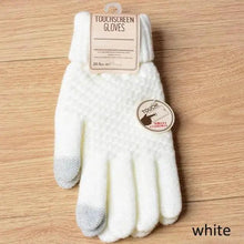 Load image into Gallery viewer, Classic Knitted Fingerless Winter  Unisex Outdoor Gloves For Men Women Retro Soft Unisex Stretch Elastic Warm Half Finger Cycling Gloves
