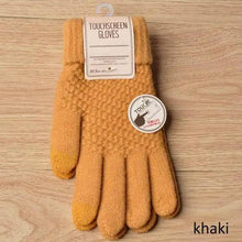 Load image into Gallery viewer, Classic Knitted Fingerless Winter  Unisex Outdoor Gloves For Men Women Retro Soft Unisex Stretch Elastic Warm Half Finger Cycling Gloves
