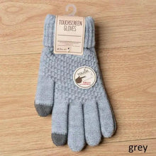 Load image into Gallery viewer, Classic Knitted Fingerless Winter  Unisex Outdoor Gloves For Men Women Retro Soft Unisex Stretch Elastic Warm Half Finger Cycling Gloves
