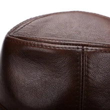 Load image into Gallery viewer, Mandotos Brown Leather Cap Premium Cowhide XL-XXXXL
