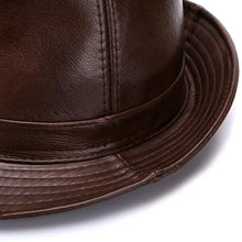 Load image into Gallery viewer, Mandotos Brown Leather Cap Premium Cowhide XL-XXXXL
