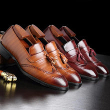 Load image into Gallery viewer, Classic Leather Tassel Loafers
