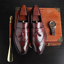 Load image into Gallery viewer, Classic Leather Tassel Loafers
