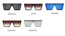 Load image into Gallery viewer, Classic Male Big Black Sunglasses For Men &amp; Women New Fashionable Design New Mirror Pink Square  Oversize Square Sunglasses for Women Men
