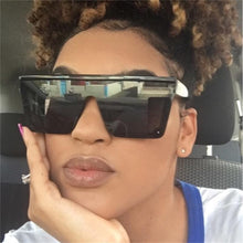 Load image into Gallery viewer, Classic Male Big Black Sunglasses For Men &amp; Women New Fashionable Design New Mirror Pink Square  Oversize Square Sunglasses for Women Men
