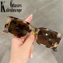 Load image into Gallery viewer, Classic New Rectangle Shape Sunglasses For Women Rectangle Sunglasses for Women 90’s Vintage Shades Square Thick Frame Glasses Luxury Design New Small Square  Eyewear Decent Shades
