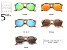 Load image into Gallery viewer, Classic Style Wood Retro Style Sunglasses For Men And Women Sunglasses Stylish New Frames  Round Shape Sunglasses Frame Round Polarized
