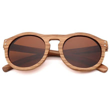 Load image into Gallery viewer, Classic Style Wood Retro Style Sunglasses For Men And Women Sunglasses Stylish New Frames  Round Shape Sunglasses Frame Round Polarized
