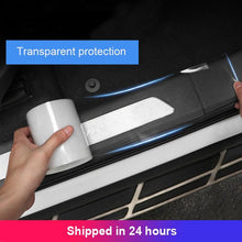 Load image into Gallery viewer, Clear Transparent Protective Film Car Door Edge Car Body Adhesive Strip Car Scratch Protector Auto Paint Anti Scratch Protection Sticker Nano Tape Car Door Edge Guard Clear Universal Door Sill Guard Car Door Trim Edge Guard Protection Film Anti-Collision
