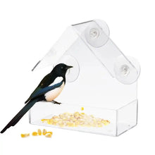 Load image into Gallery viewer, Clear View Suction Bird Feeder
