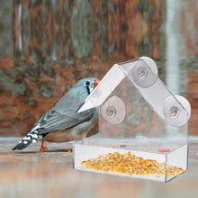 Load image into Gallery viewer, Clear View Suction Bird Feeder
