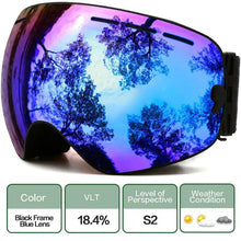 Load image into Gallery viewer, ClearView Anti-Fog Ski Goggles
