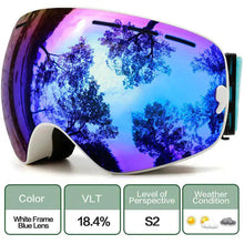 Load image into Gallery viewer, ClearView Anti-Fog Ski Goggles
