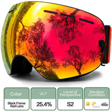 Load image into Gallery viewer, ClearView Anti-Fog Ski Goggles
