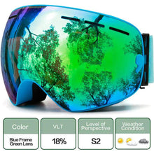Load image into Gallery viewer, ClearView Anti-Fog Ski Goggles
