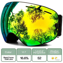 Load image into Gallery viewer, ClearView Anti-Fog Ski Goggles
