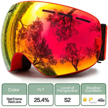 Load image into Gallery viewer, ClearView Anti-Fog Ski Goggles
