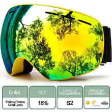 Load image into Gallery viewer, ClearView Anti-Fog Ski Goggles
