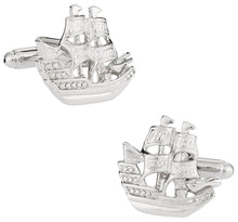 Load image into Gallery viewer, Clipper Tall Ship Cufflinks
