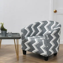 Load image into Gallery viewer, Club Chair Cover Armchair Slipcover Geometric Printed Small Sofa Covers Protect For Pets Chair Decoration Chair Slipcover Decoration Club Chair Cover Spandex Elastic Armchair Slipcover Geometric Printed Small Sofa Covers Protect For Living Room Hotel Bar
