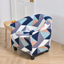 Load image into Gallery viewer, Club Chair Cover Armchair Slipcover Geometric Printed Small Sofa Covers Protect For Pets Chair Decoration Chair Slipcover Decoration Club Chair Cover Spandex Elastic Armchair Slipcover Geometric Printed Small Sofa Covers Protect For Living Room Hotel Bar
