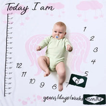 Load image into Gallery viewer, Newborn Baby Milestone Photography Blanket - # BAGE41110002
