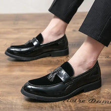 Load image into Gallery viewer, College Inspired Leather Loafers
