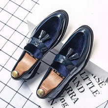 Load image into Gallery viewer, College Inspired Leather Loafers
