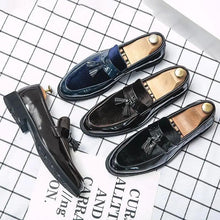 Load image into Gallery viewer, College Inspired Leather Loafers

