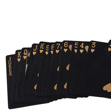 Load image into Gallery viewer, Color Black Gold Playing Card Game Card Group Waterproof Poker Suit Magic Dmagic Package Board Game Gift Collection
