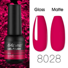 Load image into Gallery viewer, Colorful Glossy Gel Nail Polish 8ml Modern Permanent UV LED Nails Gel Luxury Fashion For Women and Girls Shine Design
