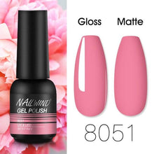 Load image into Gallery viewer, Colorful Glossy Gel Nail Polish 8ml Modern Permanent UV LED Nails Gel Luxury Fashion For Women and Girls Shine Design
