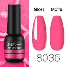 Load image into Gallery viewer, Colorful Glossy Gel Nail Polish 8ml Modern Permanent UV LED Nails Gel Luxury Fashion For Women and Girls Shine Design
