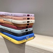 Load image into Gallery viewer, Colorful Love Heart Phone Case For iPhone 12 13 Pro Max 14 Pro Candy Color Soft Silicone Back Cover Shockproof Anti-Fingerprint Phone Case Lovely Gift For Women

