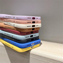 Load image into Gallery viewer, Colorful Love Heart Phone Case For iPhone 12 13 Pro Max 14 Pro Candy Color Soft Silicone Back Cover Shockproof Anti-Fingerprint Phone Case Lovely Gift For Women
