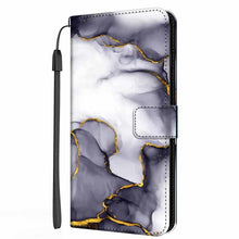 Load image into Gallery viewer, Colorful Marble Flip Leather Case For iPhone 11 12 13 Pro Max Cover iPhone12 Mini iphone12 iphone13 13pro Wallet Stand Marble Phone Covers Marble Flip Leather Phone Case Magnetic Kickstand Protective Cover
