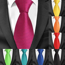Load image into Gallery viewer, Colorful Men Necktie Business Wedding Fashion Various Colors Easy Match Ties For Men Men's Necktie Classic Tie Business Suit Accessory Elegant Tie
