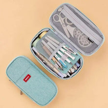 Load image into Gallery viewer, Colorful Pencil Organizer Pouch Pen Holder School Supplies Portable Travel Simple Storage Box Easy Grip Handle

