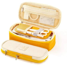 Load image into Gallery viewer, Colorful Pencil Organizer Pouch Pen Holder School Supplies Portable Travel Simple Storage Box Easy Grip Handle
