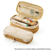 Load image into Gallery viewer, Colorful Pencil Organizer Pouch Pen Holder School Supplies Portable Travel Simple Storage Box Easy Grip Handle
