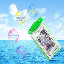 Load image into Gallery viewer, Colorful Pouch Universal Waterproof Cell Phones Useful Dropping Convenient To Use Lightweight Portable Bags Plastic Waterproof Underwater Pouch for Mobile Phone Case &amp; Strap 3.5 -6 inch
