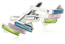 Load image into Gallery viewer, Colorful Sterling Silver Cufflinks
