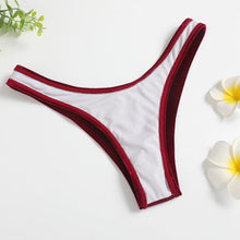 Load image into Gallery viewer, Comfortable Bathing Suit Women Velvet Bikini Swimsuit Women Bikini Set Swimsuit Bathing Suit Solid Swimming Suit Party Purple 2 Piece Swimwear Female Summer Beachwear
