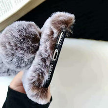 Load image into Gallery viewer, Comfortable Bunny Funny Women Phone Cover For iPhone 12 mini 11 Pro Max Hairy Cute Rabbit Animal Case For iPhone XS MAX XR Soft Lightweight Phone Cover Girl Gifts
