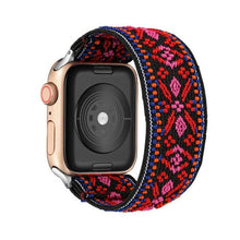 Load image into Gallery viewer, Comfortable Elastic Scrunchie Strap Band For Watch Women Bracelet Compatible With Watch Band 41mm 40mm 38mm Women Girls Adjustable Elastic Nylon Strap Solo Loop Replacement Lightweight Wristband For Watches
